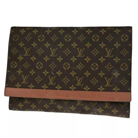 LOUIS VUITTON Porte Envelope Clutch Hand Bag Monogram Leather BN M51801 69YG703 - Picture 1 of 15